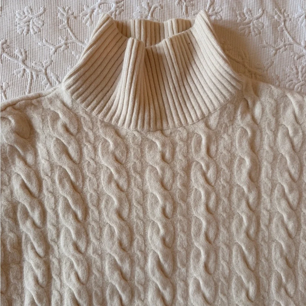 Aritzia Babaton Stargaze Cable Knit Turtleneck Sweater - Picture 3 of 13